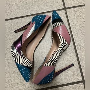 Aldo size 7 multicolor heels